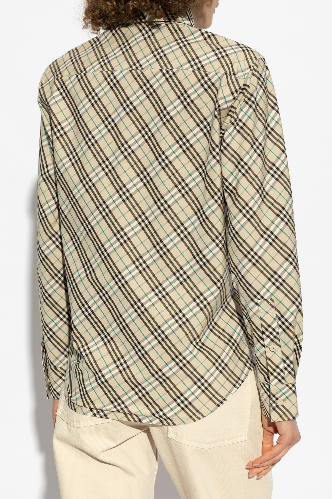 美品 Burberry バーバリー カシミヤ ウール コート ノバチェック